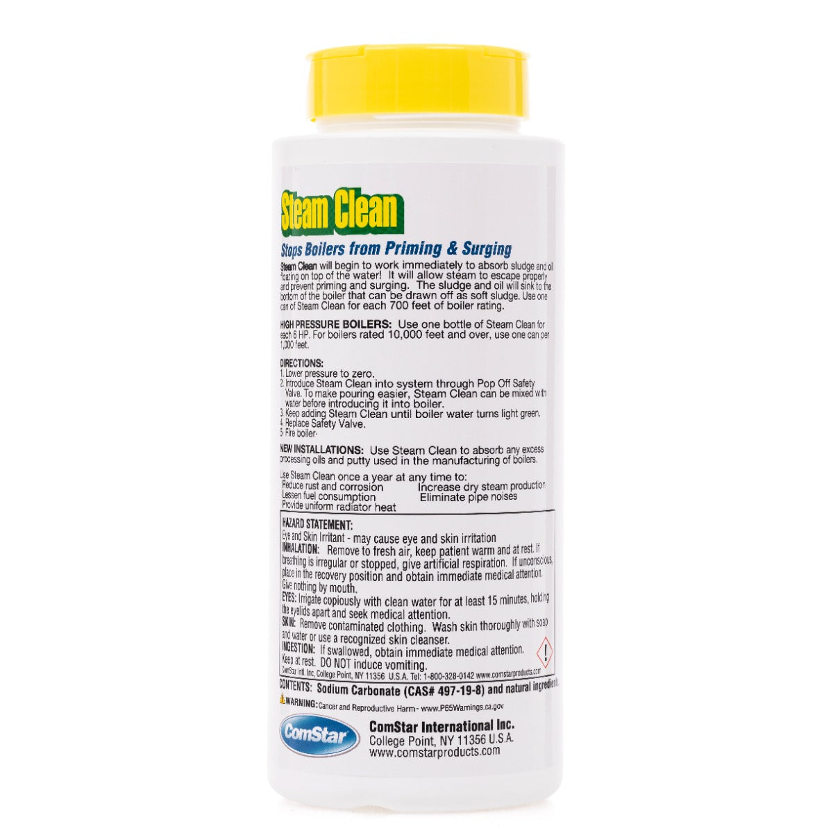Steam Clean, Stops Boilers from Priming, Foaming, and Surging, Color Coded, 8 Ounces