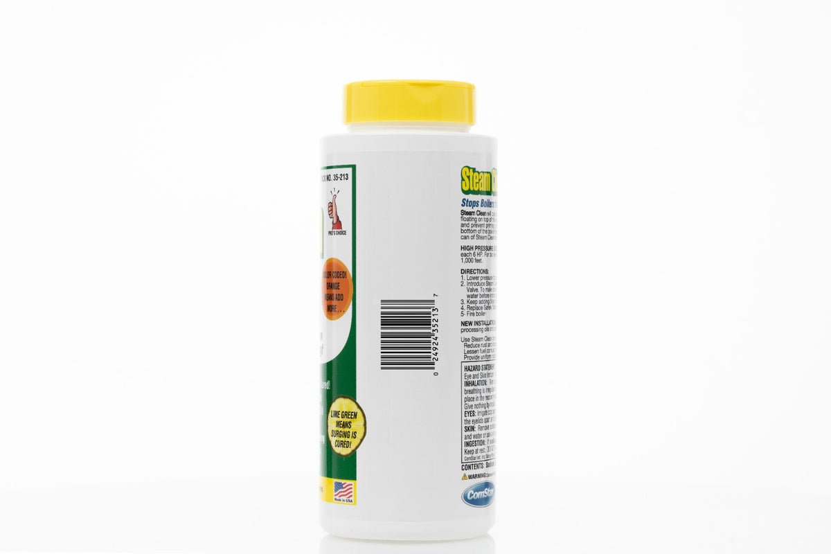 Steam Clean, Stops Boilers from Priming, Foaming, and Surging, Color Coded, 8 Ounces