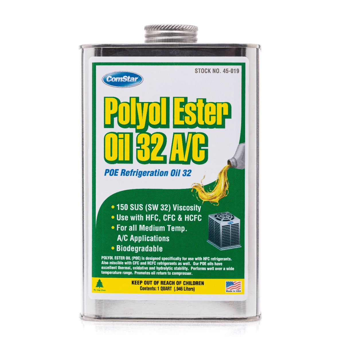 Polyol Ester Oil 32 (POE),  Reduced Energy Consumption POE Refrigeration Oil-32/150 SUS