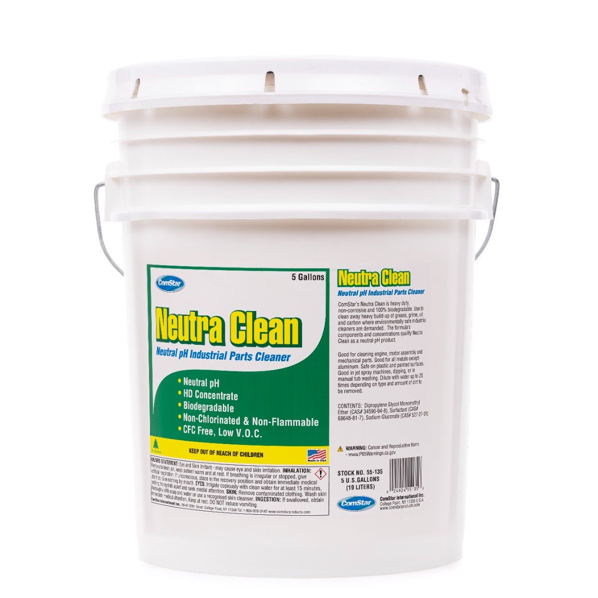 Neutra Clean, Neutral pH Industrial Parts Cleaner, 5 Gallons