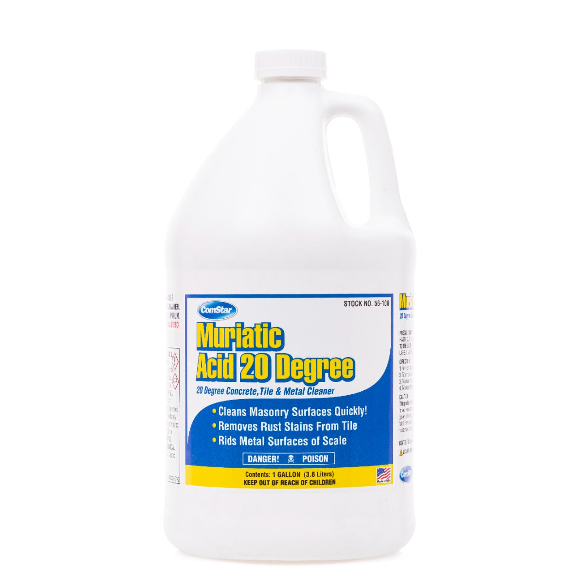 Muriatic Acid 20 Degree, 32% Muriatic Acid Concrete, Metal Tile Cleaner