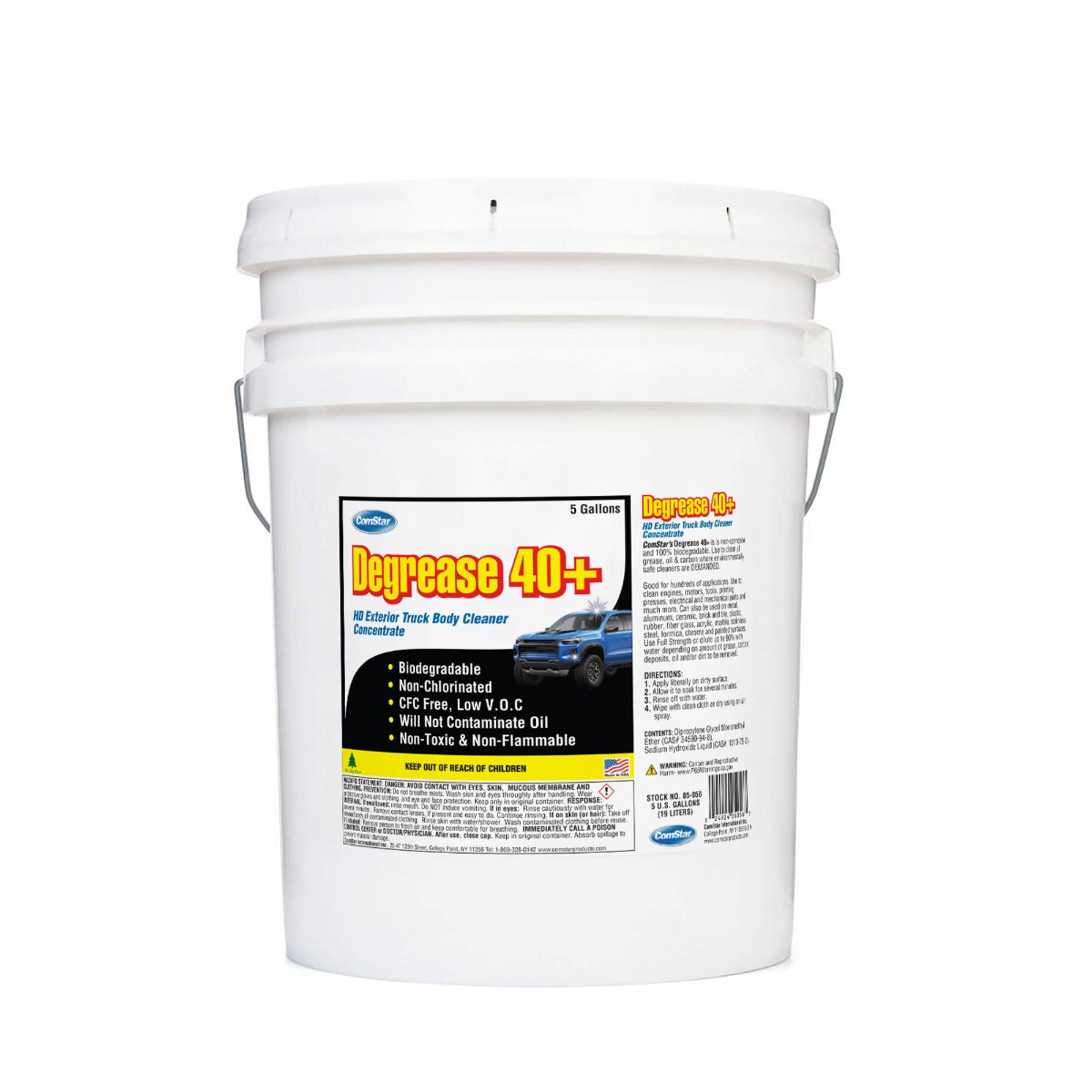 Degrease 40+, Fast-Drying Degreaser, 5 Gallons
