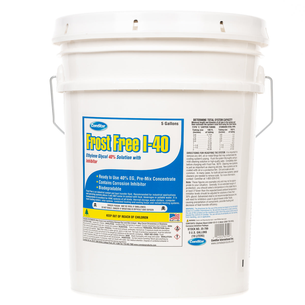 Frost Free, Pre-Mixed Industrial Grade Ethylene Glycol
