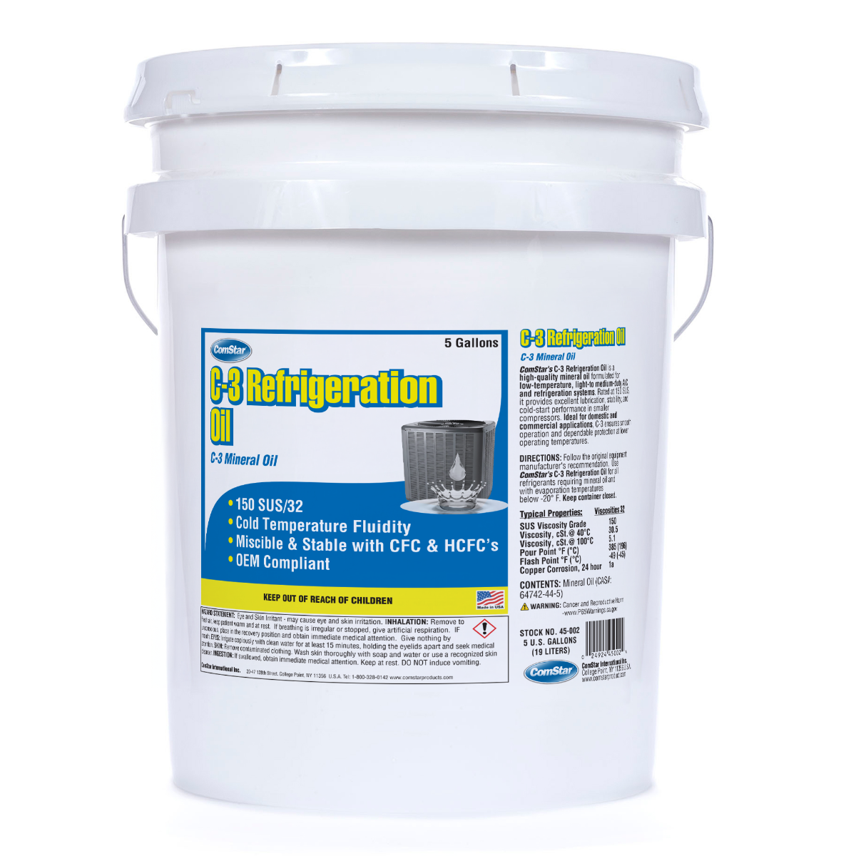 Mineral Refrigeration Oil C-3/GS, 150 SUS