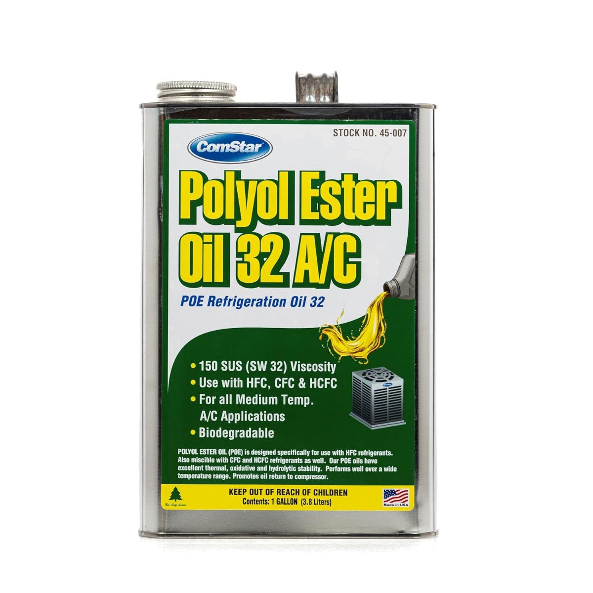 Polyol Ester Oil 32 (POE),  Reduced Energy Consumption POE Refrigeration Oil-32/150 SUS