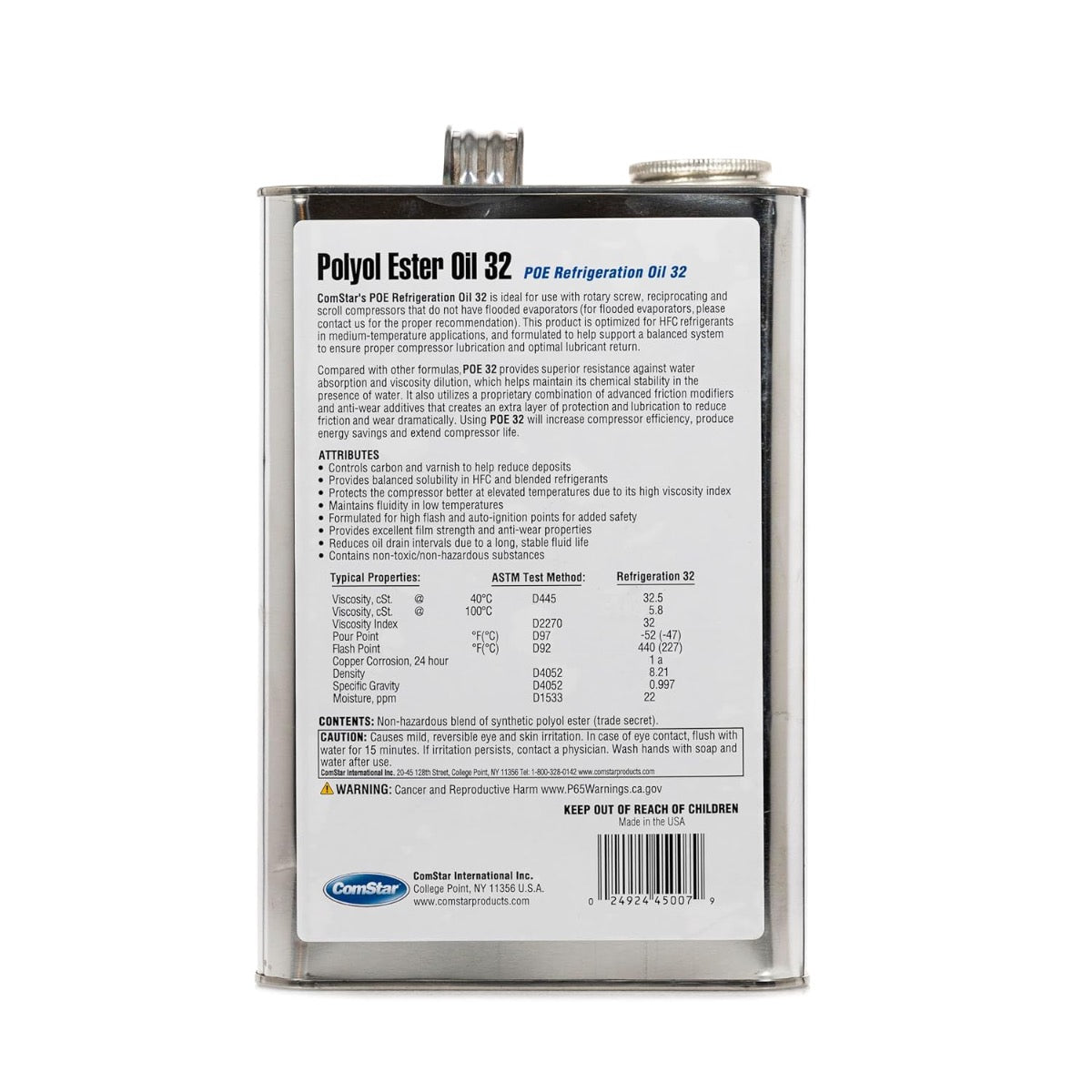 Polyol Ester Oil 32 (POE),  Reduced Energy Consumption POE Refrigeration Oil-32/150 SUS