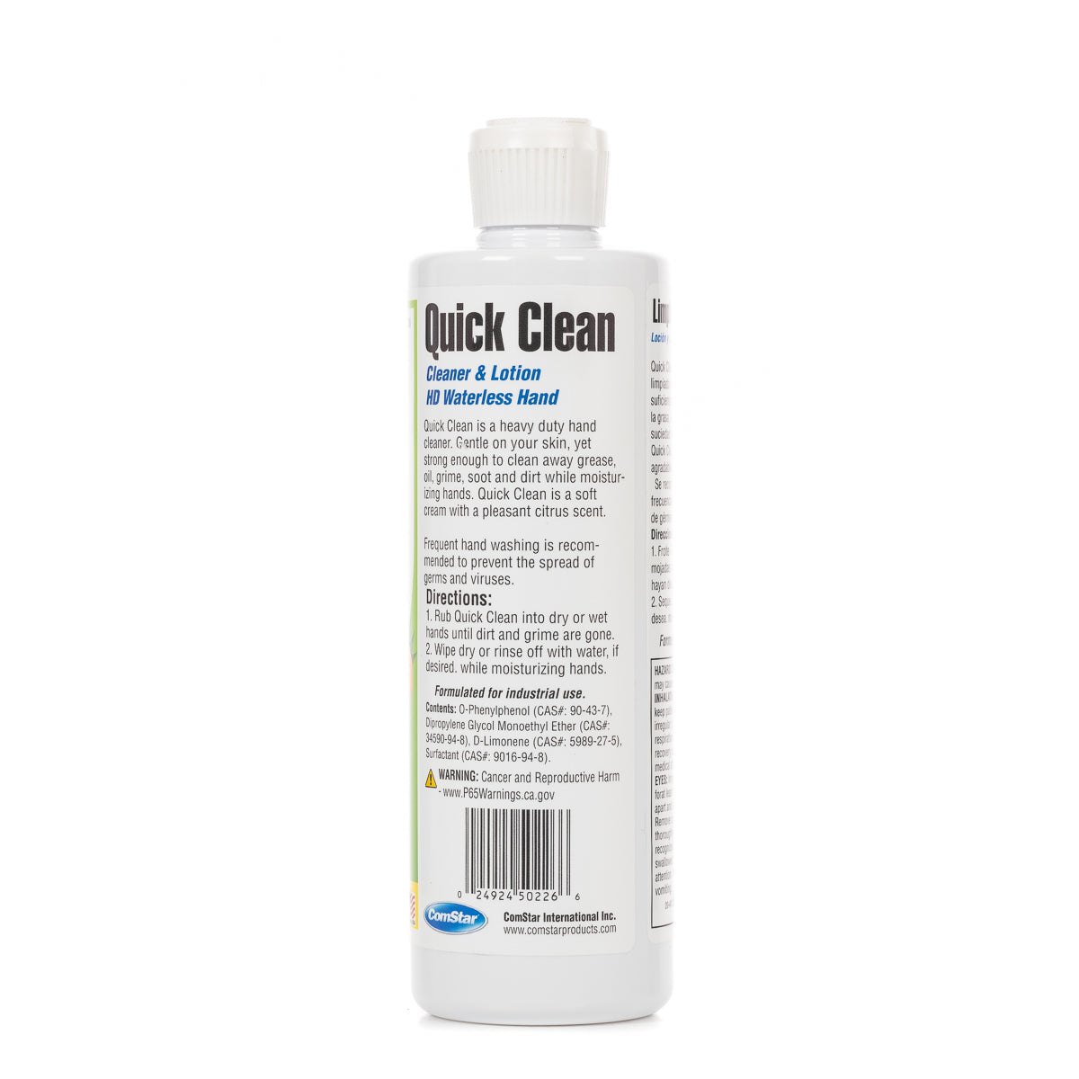 Quick Clean, Waterless Hand Cleaner & Lotion