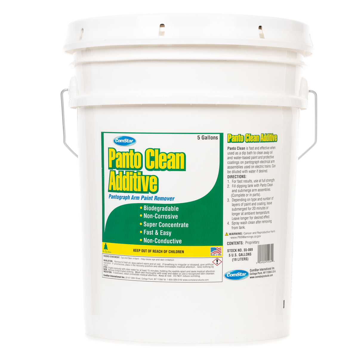Panto Clean Additive, Pantograph Arm Paint Remover, 5 Gallons