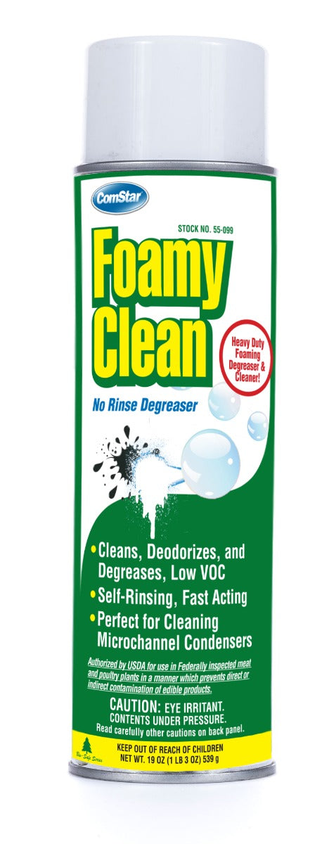 Foamy Clean, No Rinse Coil Cleaner, 16 Ounces Aerosol