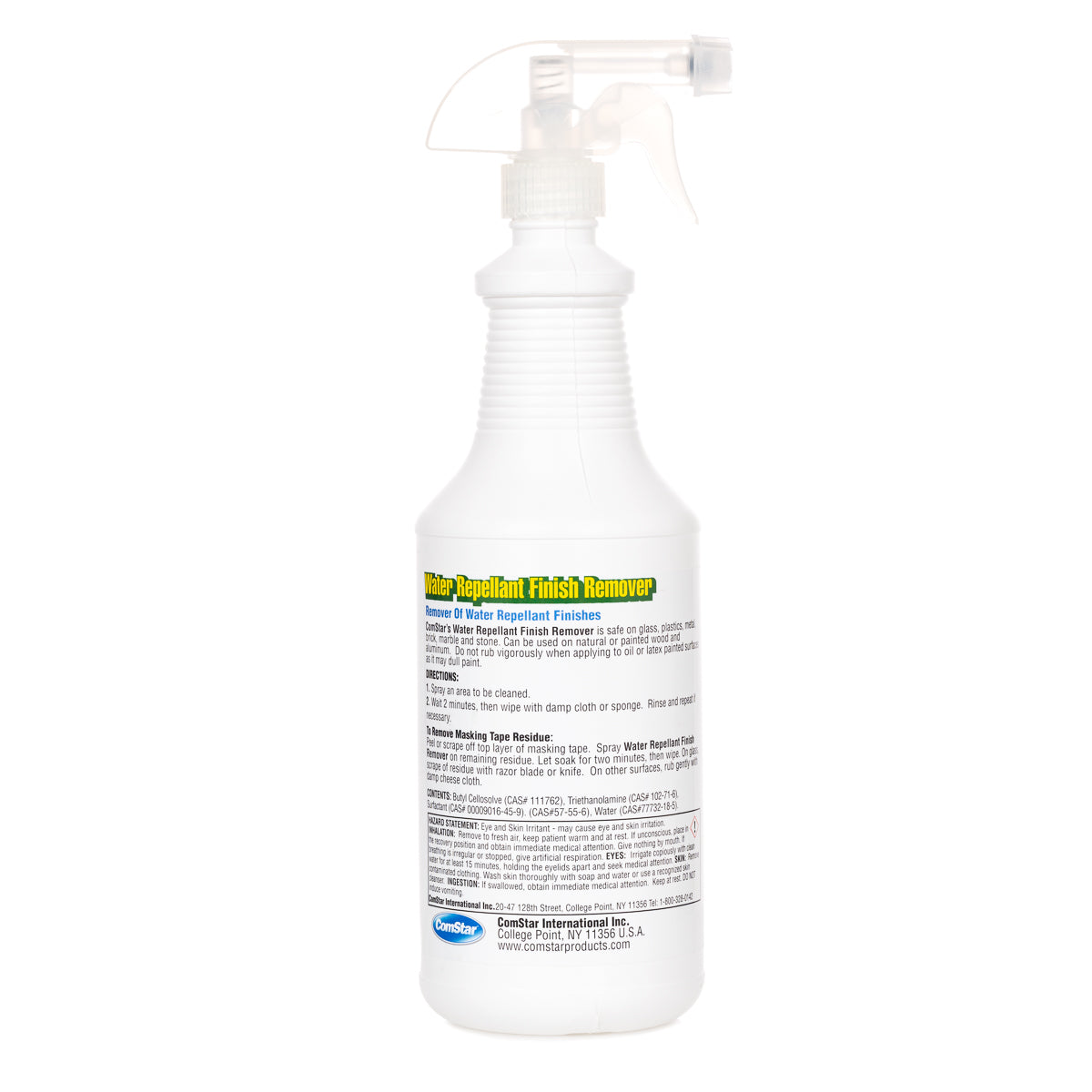 Water Repellant Finish Remover