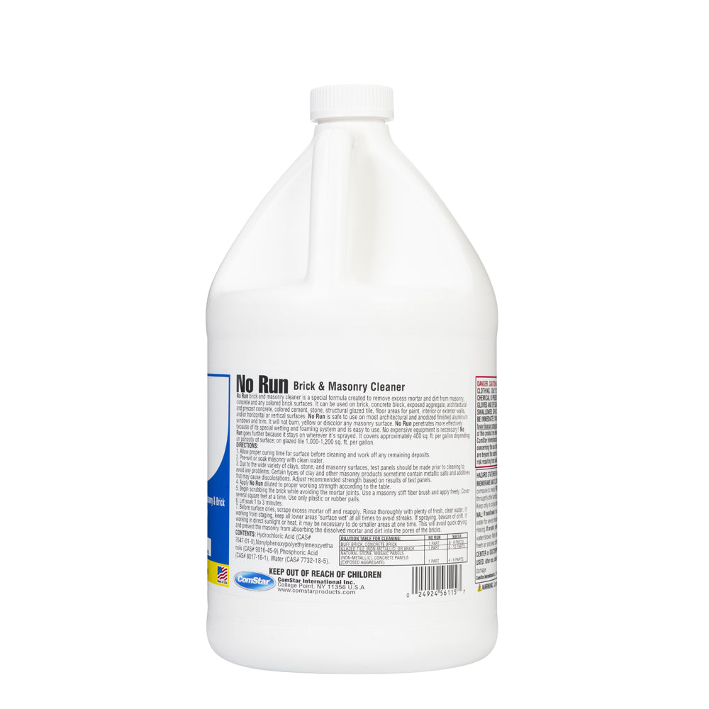 No Run, Concrete Cleaner