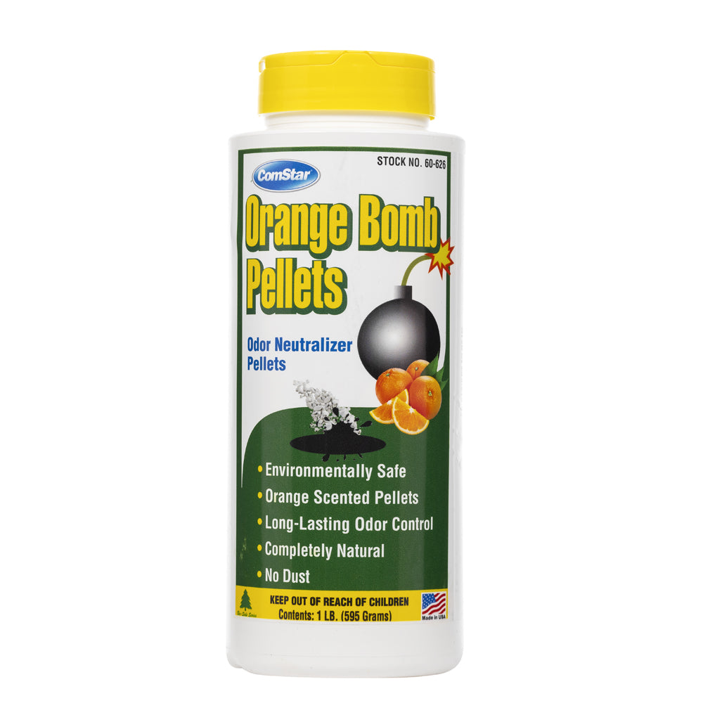 Orange Bomb Pellets, Aborbent Odor Neutralizer, 1 Pound