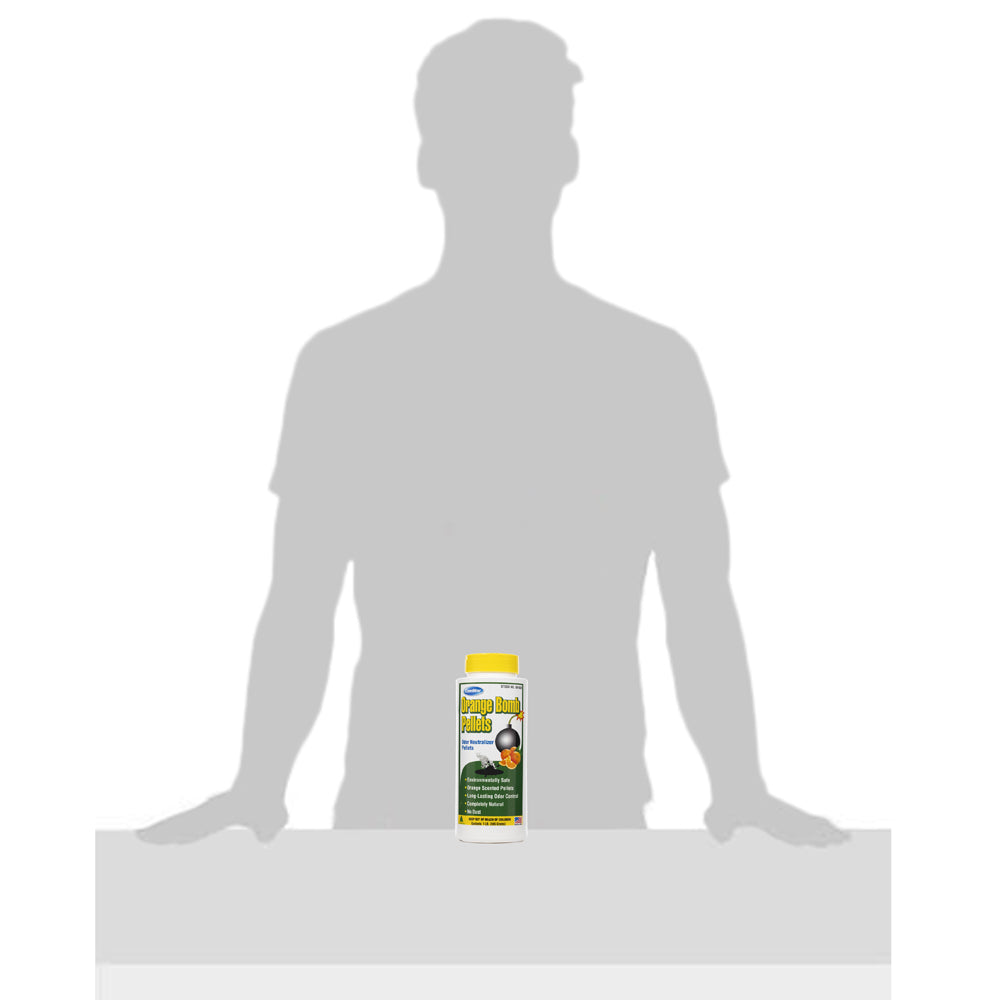 Orange Bomb Pellets, Aborbent Odor Neutralizer, 1 Pound