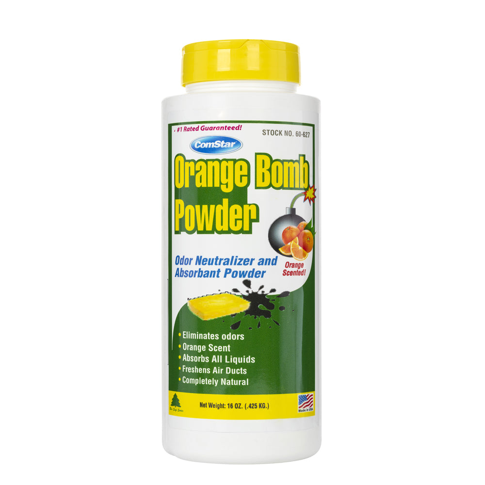 Orange Bomb Powder, Absorbent Odor Neutralizer, 16 Ounces