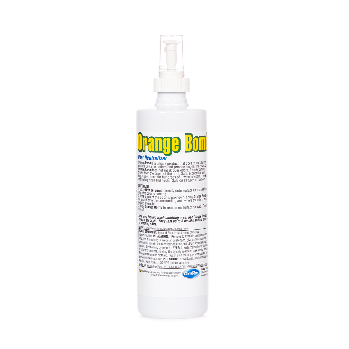 Orange Bomb Spray, Liquid Odor Neutralizer, 16 Ounces