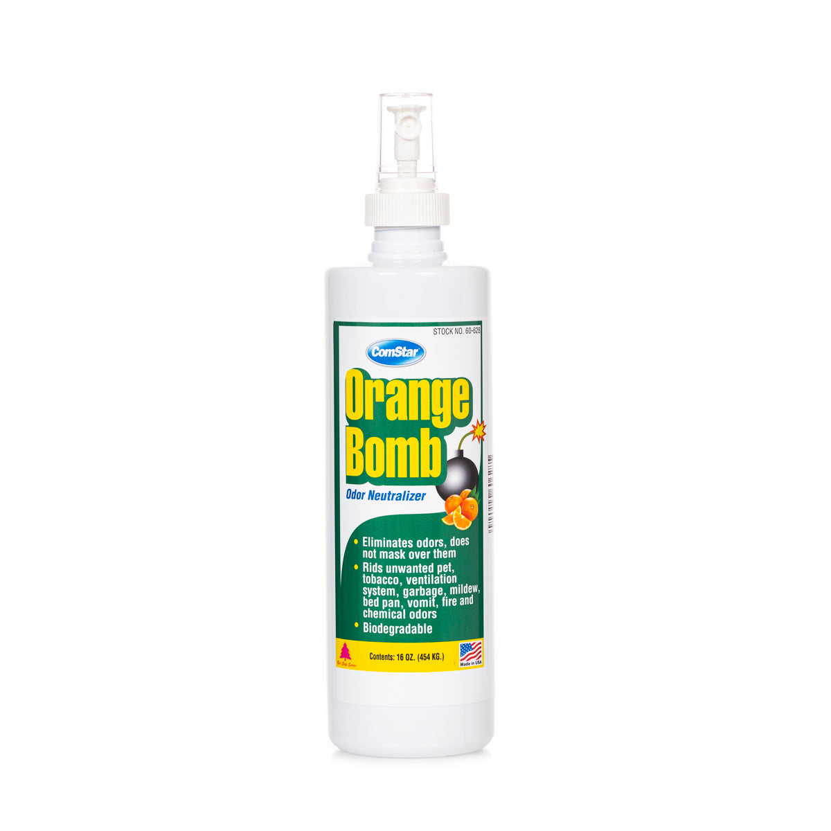 Orange Bomb Spray, Liquid Odor Neutralizer, 16 Ounces