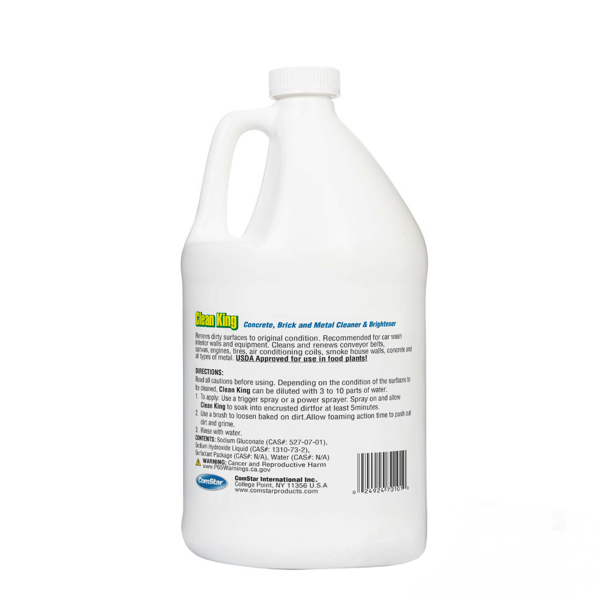 Clean King, Water Soluble Cleaner