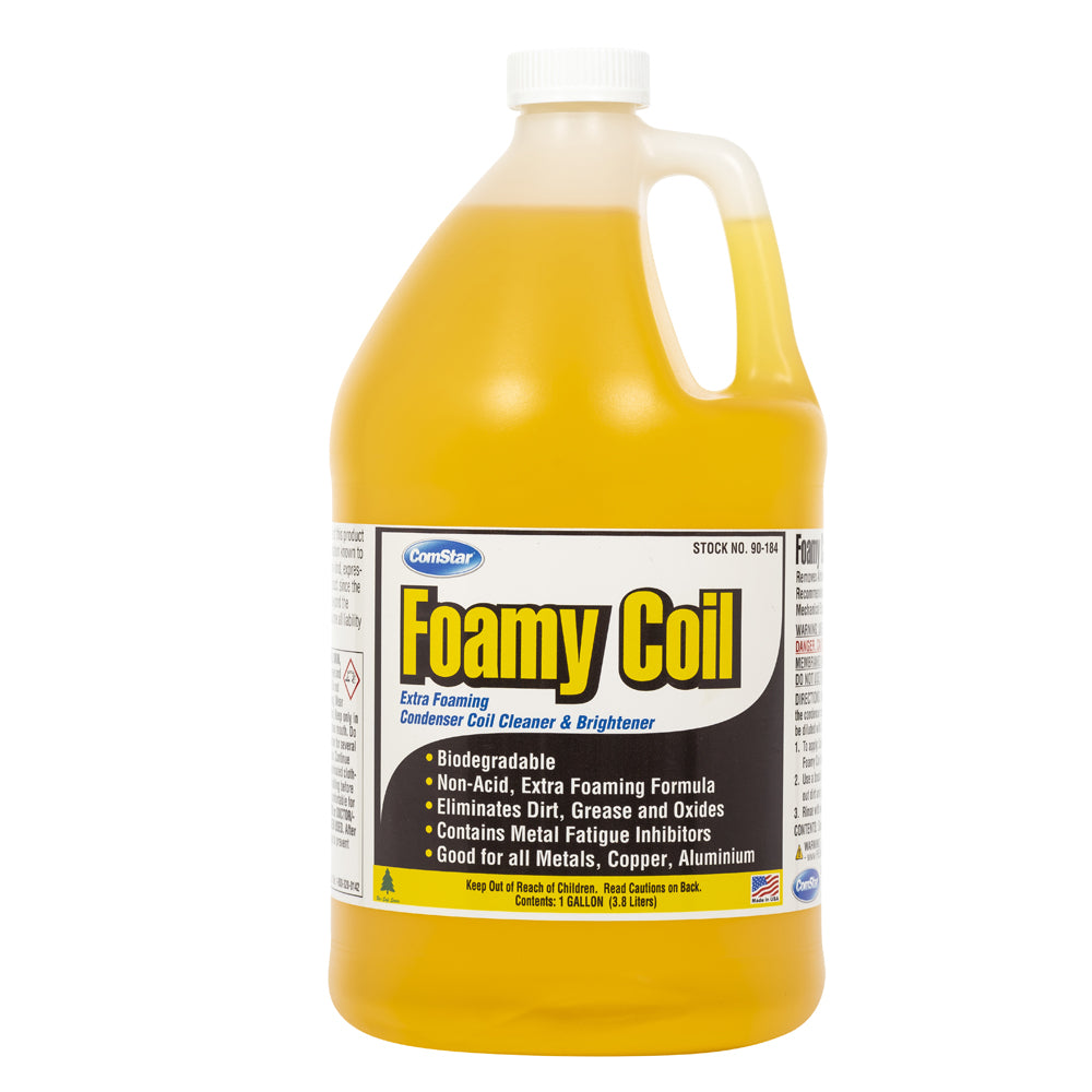 Foamy Coil, Ultra High Foaming Condenser Coil Cleaner & Brightener, 1 Gallon