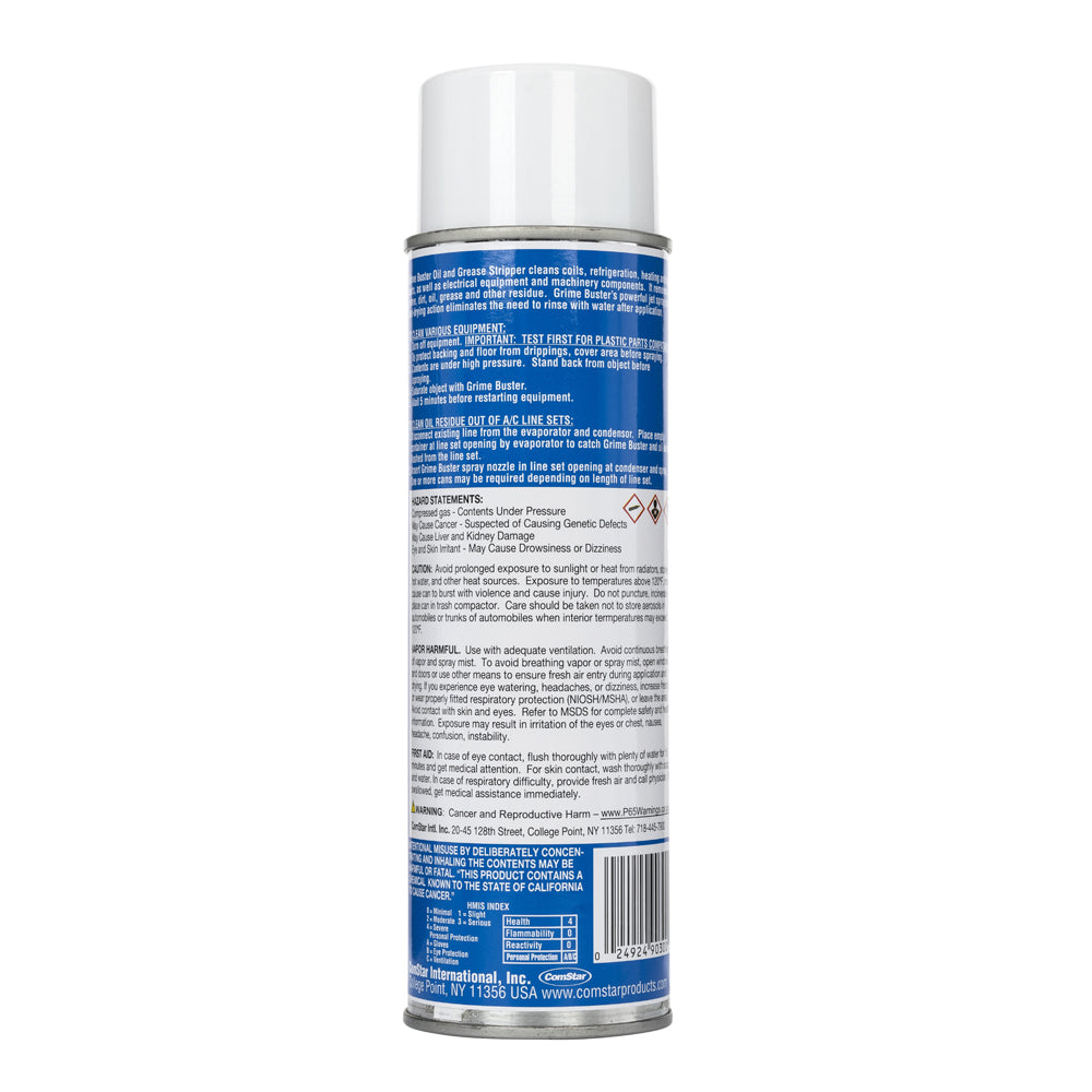Grime Buster, Dirt & Grease Stripper, 16 Ounce Aerosol