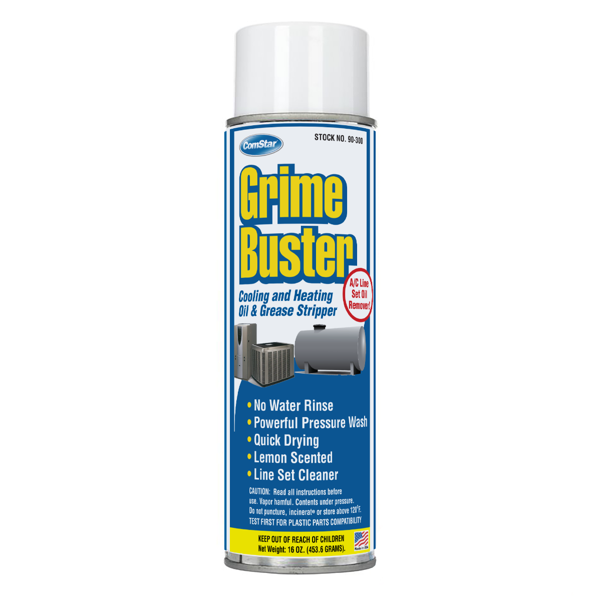 Grime Buster, Dirt & Grease Stripper, 16 Ounce Aerosol