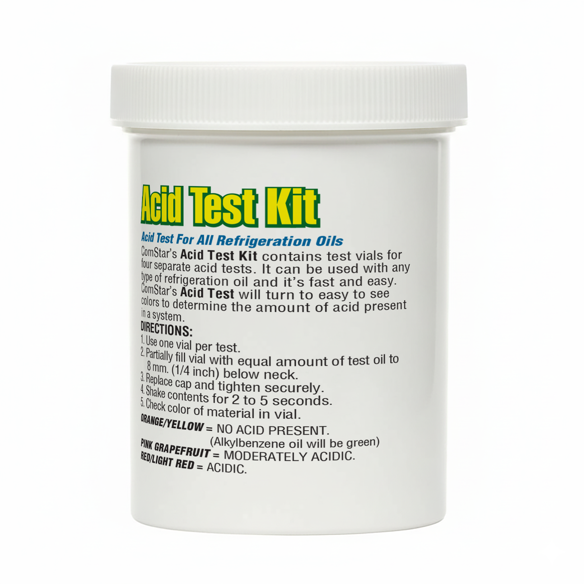 Acid Test Kit, For Refrigeration Oils, Pack of 4