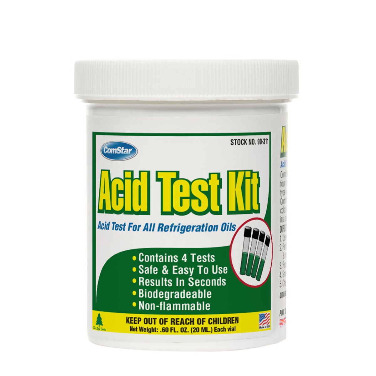 Acid Test Kit, For Refrigeration Oils, Pack of 4