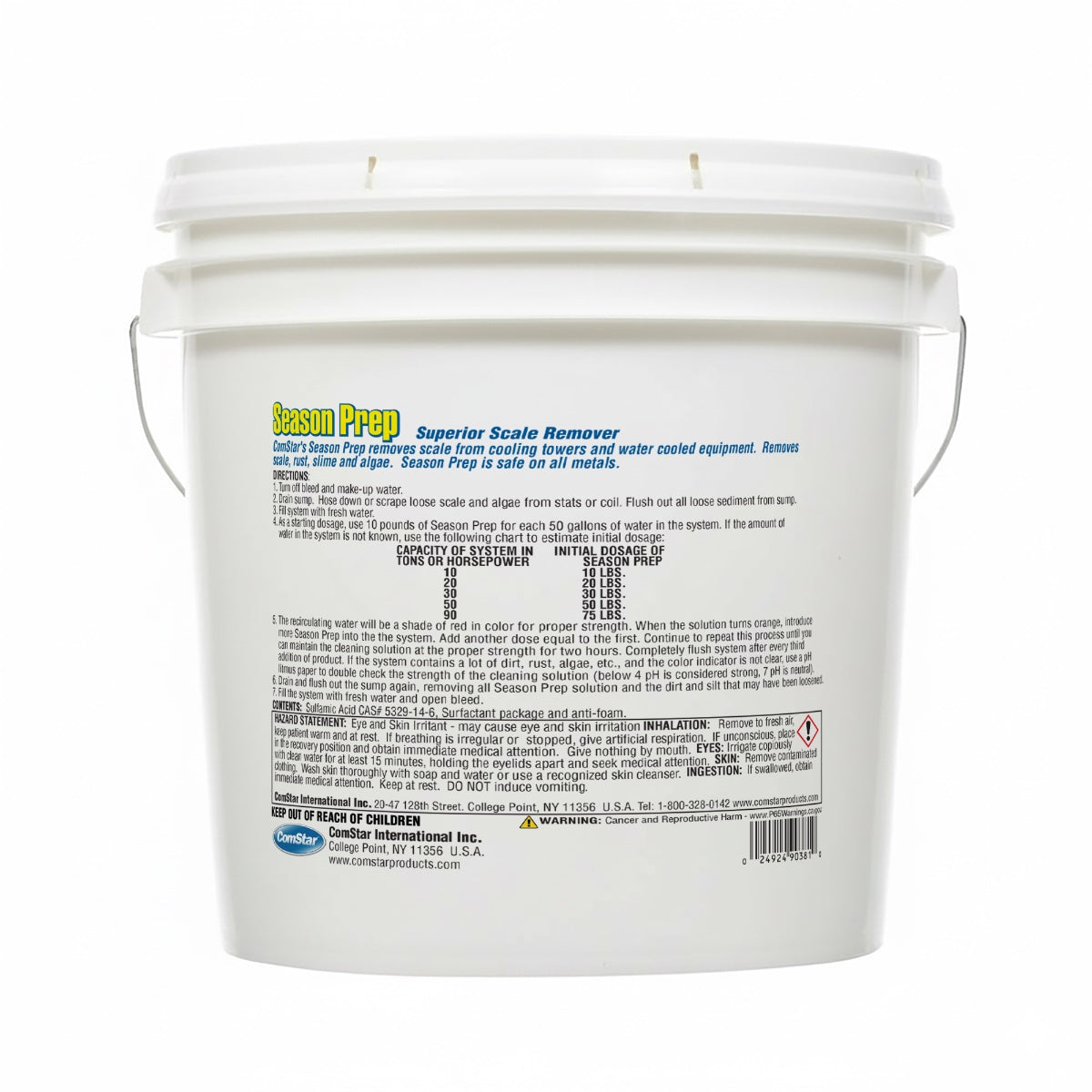 Season Prep, Cooling Tower Scale Remover