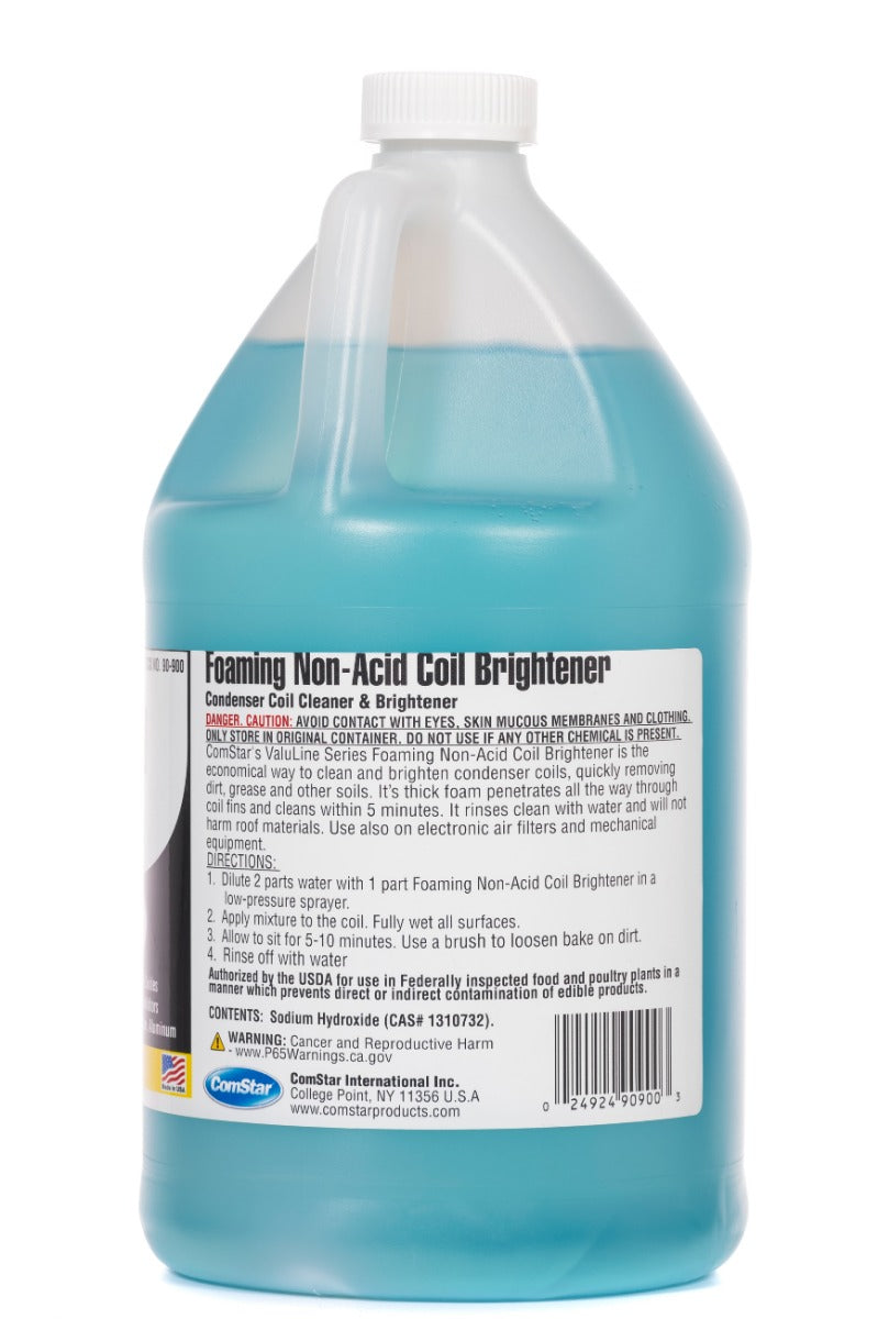 Valuline Foaming Non-Acid Coil Cleaner & Brightener, 1 Gallon