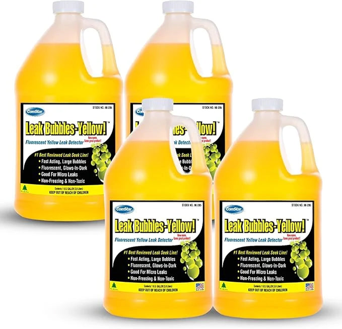 Leak Bubbles-Yellow, Fluorescent Fast Acting GAS Leak Detector