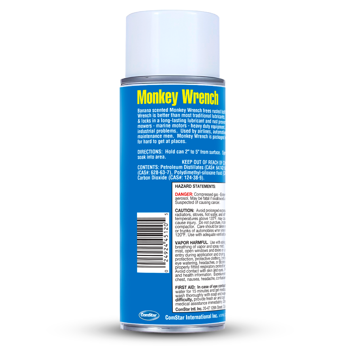 Monkey Wrench, Industrial Penetrant Nut Buster, 12 Ounce Aerosol