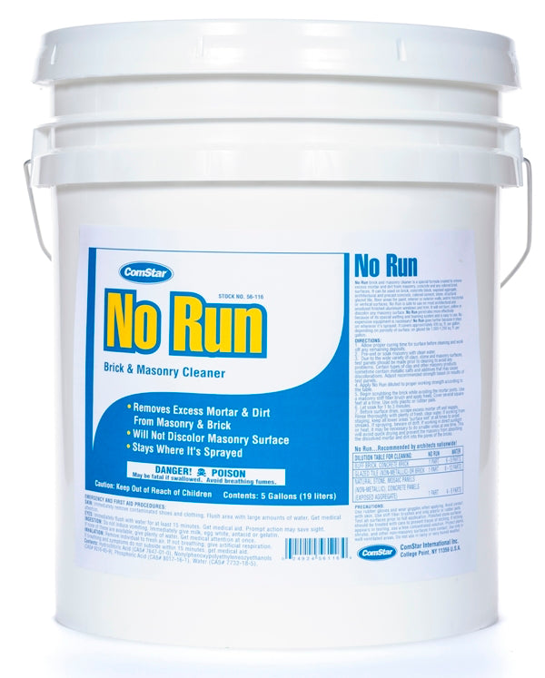 No Run, Concrete Cleaner