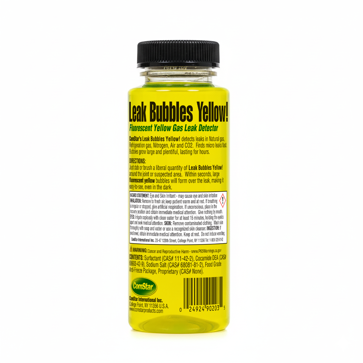Leak Bubbles-Yellow, Fluorescent Fast Acting GAS Leak Detector